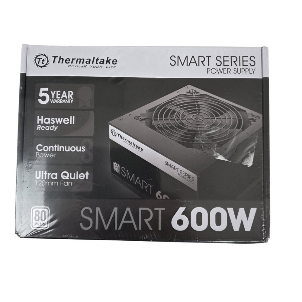 Thermaltake SMART 600W 80+ ATX 12V V2.3 Power Supply Active PFC NEW
